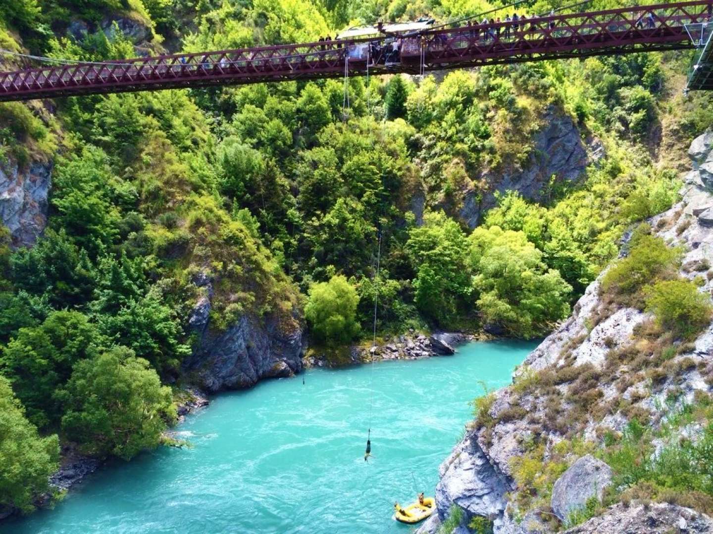 Drive by the AJ Hackett Bungy bridge.